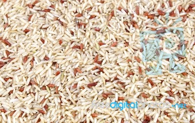 Whole Frame Of Brown Rice Stock Photo