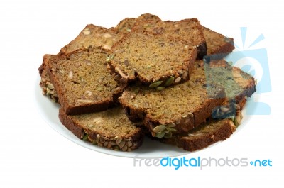 Whole Grain Cake Stock Photo