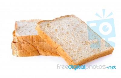 Whole Wheat Bread Isolated On The White Background Stock Photo