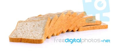 Whole Wheat Bread Isolated On The White Background Stock Photo