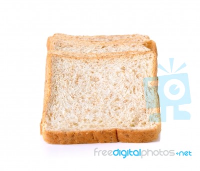 Whole Wheat Bread Isolated On The White Background Stock Photo