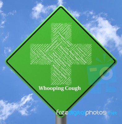 Whooping Cough Indicates Bordetella Pertussis And Affliction Stock Image