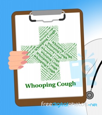 Whooping Cough Shows Poor Health And Pertussis Stock Image