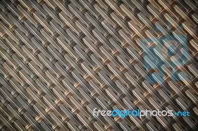 Wicker Or Rattan Bamboo Material Stock Photo