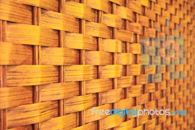 Wicker Pattern, Close-up Shot Stock Photo