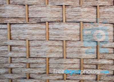 Wicker Texture Background Stock Photo