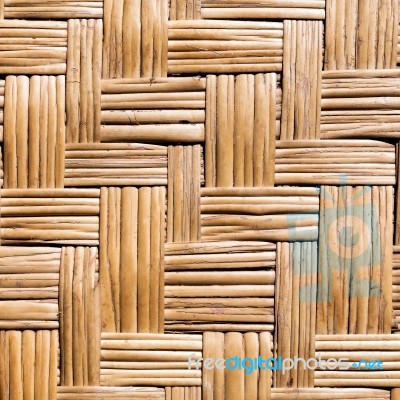 Wickerwork From  Stalks Of Rattan Made In Thailand Stock Photo