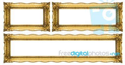 Wide Picture Frames Stock Photo