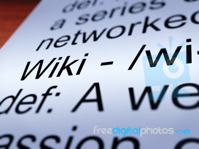 Wiki Definition Stock Photo