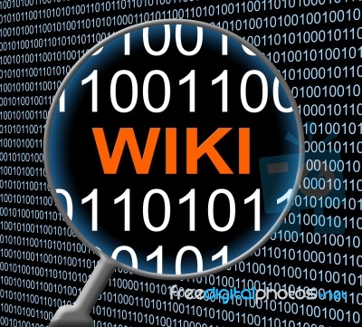 Wiki Online Indicates Web Site And Answers Stock Image