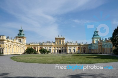 Wilanow Palace In Warsaw Poland Stock Photo