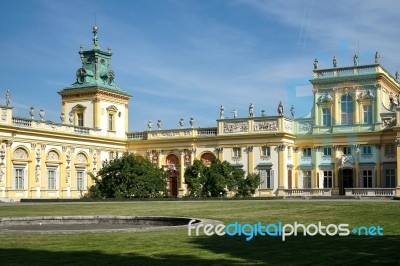 Wilanow Palace In Warsaw Poland Stock Photo