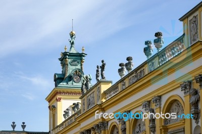 Wilanow Palace In Warsaw Poland Stock Photo