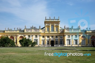 Wilanow Palace In Warsaw Poland Stock Photo