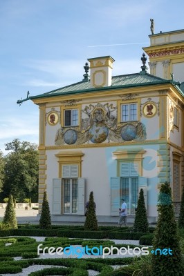 Wilanow Palace In Warsaw Poland Stock Photo