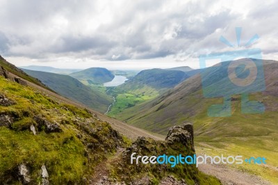 Wild Mountains In The Lake District Stock Photo