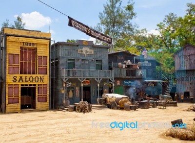 Wild West Town Style Stock Photo