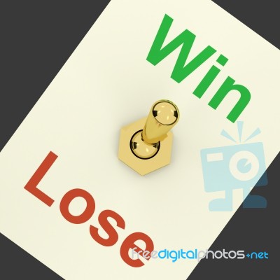 Win And Loss Switch Stock Image