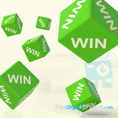 Win Dice Stock Image