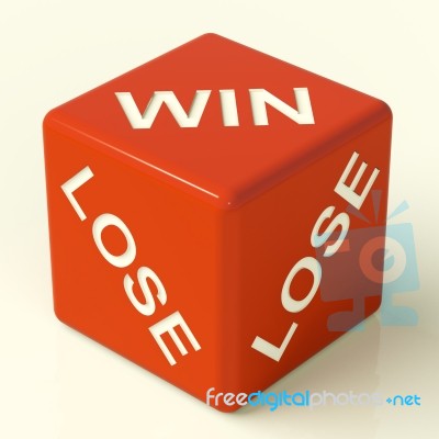 Win Lose Dice Stock Image