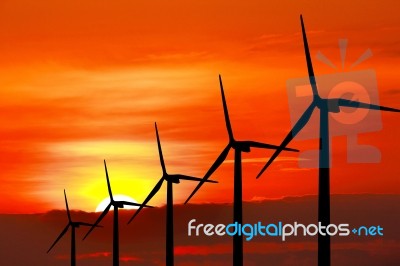 Wind Turbine Stock Photo