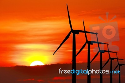 Wind Turbine Stock Photo