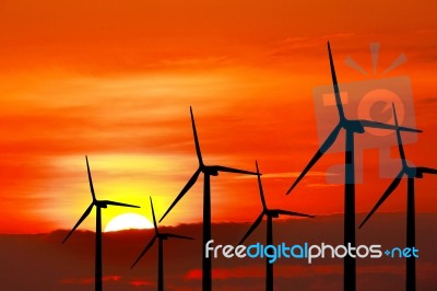 Wind Turbine Stock Photo