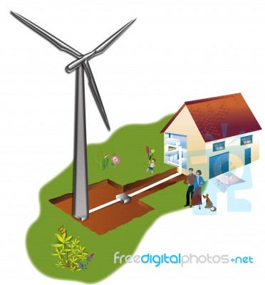 Wind Turbine Stock Image