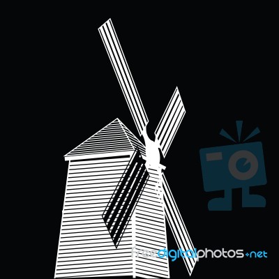 Wind Turbine , Eco Concept Stock Image