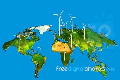 Wind Turbines Stock Image