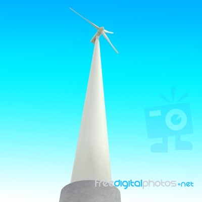 Windmill Generator Power Plant Stock Image