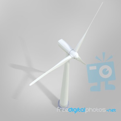 Windmill Generator Power Plant Stock Image