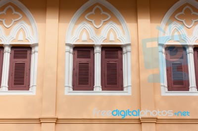 Windows In Gothic Style Stock Photo