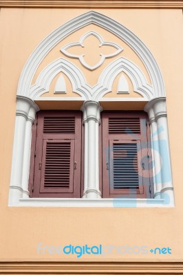 Windows In Gothic Style Stock Photo