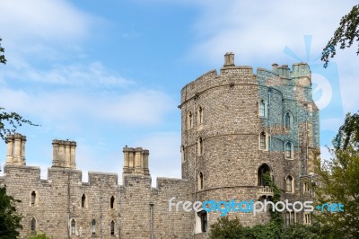 Windsor, Maidenhead & Windsor/uk - July 22 : View Of Windsor Cas… Stock Photo