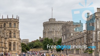 Windsor, Maidenhead & Windsor/uk - July 22 : View Of Windsor Cas… Stock Photo