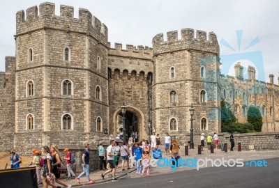 Windsor, Maidenhead & Windsor/uk - July 22 : View Of Windsor Cas… Stock Photo