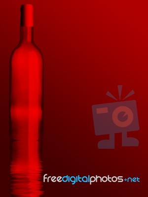 Wine Bottle Stock Image