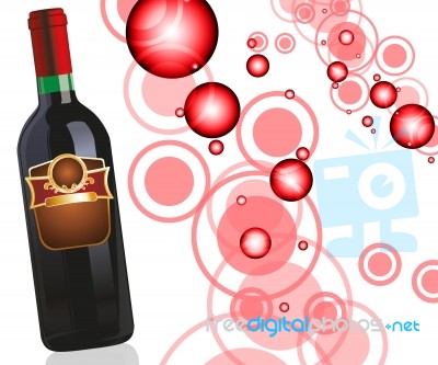 Wine Bottle Stock Image