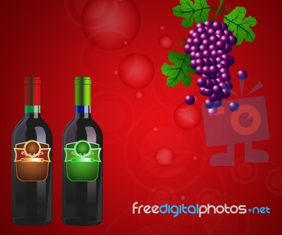 Wine Bottle Stock Image