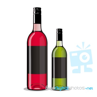 Wine Bottles Stock Image