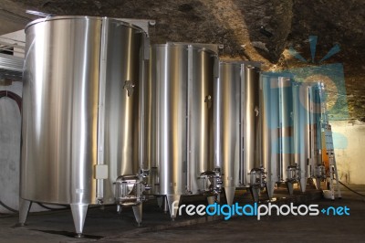 Wine Cellar Stock Photo