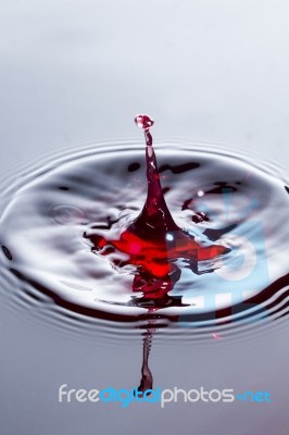 Wine Droplet Stock Photo