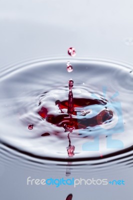 Wine Droplet Stock Photo