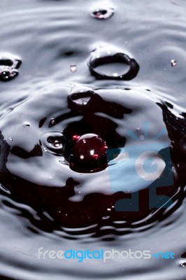 Wine Droplet Stock Photo