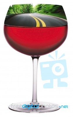 Wine Glass Stock Image