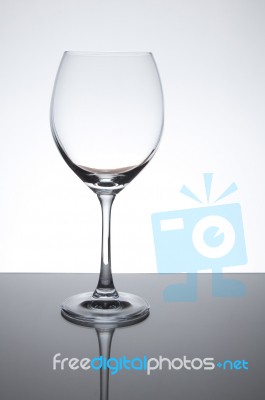 Wine Glass As White Isolate Background Stock Photo