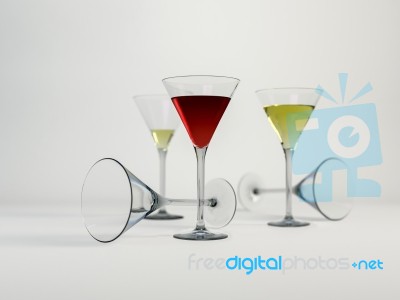 Wine Glasses Stock Photo