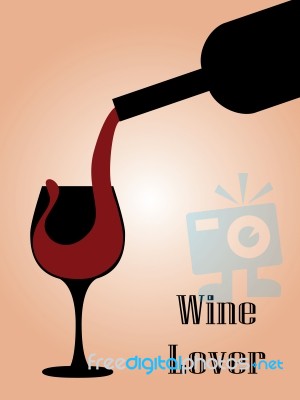 Wine Lover Stock Image