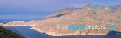 Wineglass Bay Beach Located In Freycinet National Park, Tasmania… Stock Photo